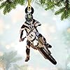 Personalized Dirt Bike Christmas Ornaments 2025 Custom Motocross Ornament Dirt bike Christmas Ornament N46