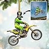 Personalized Dirt Bike Christmas Ornaments 2025 Custom Motocross Ornament Dirt bike Christmas Ornament N50