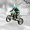 Personalized Dirt Bike Christmas Ornaments 2025 Custom Motocross Ornament Dirt bike Christmas Ornament N33