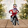 Personalized Dirt Bike Christmas Ornaments 2025 Custom Motocross Ornament Dirt bike Christmas Ornament N47