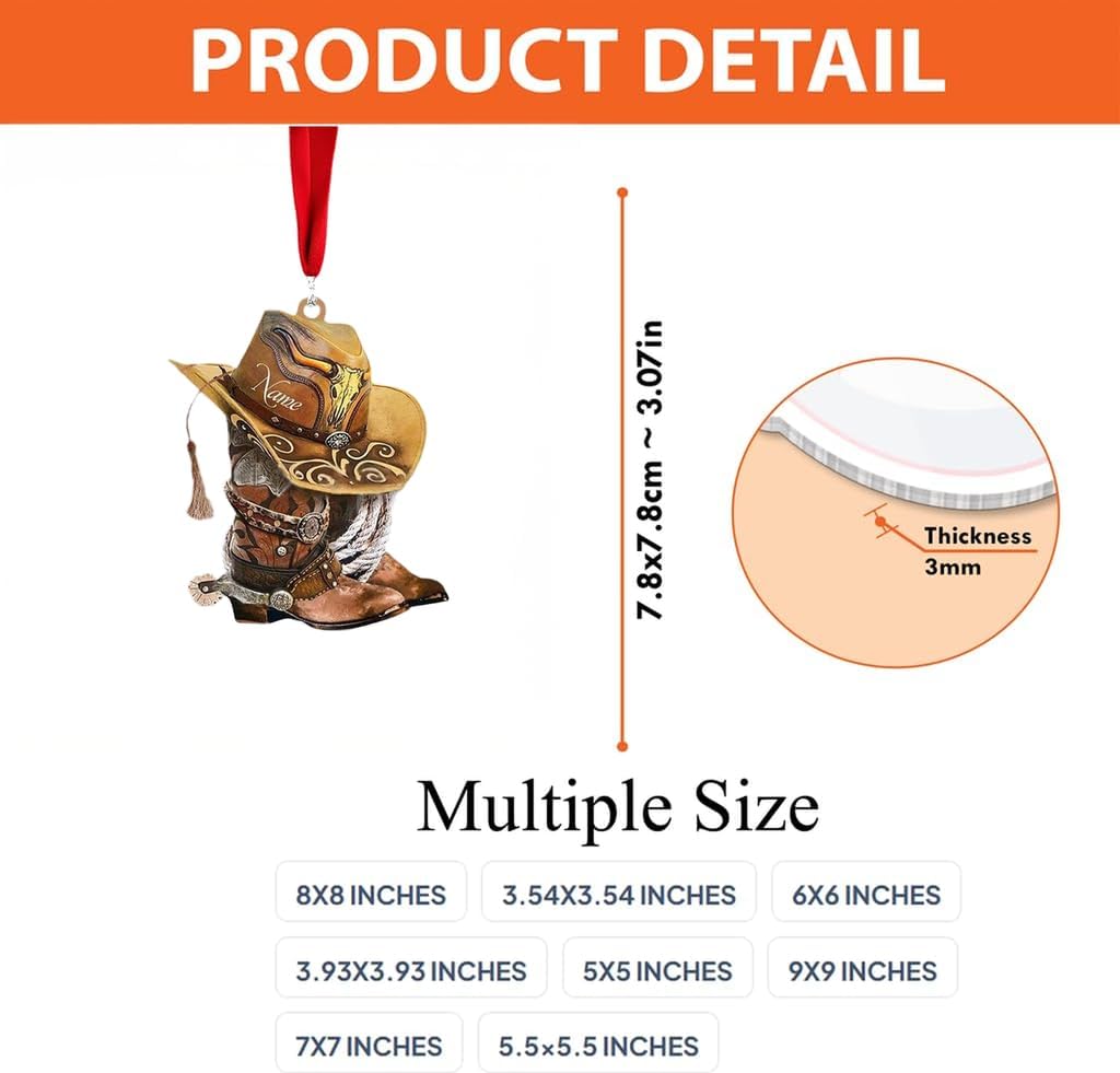 Custom Horse Riding Ornament | Personalized Equestrian Holiday Gift for Riders, Trainers & Horse Owners THH7