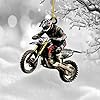 Personalized Dirt Bike Christmas Ornaments 2025 Custom Motocross Ornament Dirt bike Christmas Ornament N33