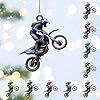 Personalized Dirt Bike Christmas Ornaments 2025 Custom Motocross Ornament Dirt bike Christmas Ornament N34