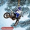 Personalized Dirt Bike Christmas Ornaments 2025 Custom Motocross Ornament Dirt bike Christmas Ornament N38