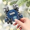 Personalized Snow Skiing Ornament, Custom Colored Skiing Mask Shape Ornament NO112