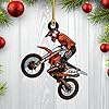 Personalized Dirt Bike Christmas Ornaments 2025 Custom Motocross Ornament Dirt bike Christmas Ornament N51
