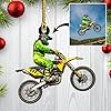 Personalized Dirt Bike Christmas Ornaments 2025 Custom Motocross Ornament Dirt bike Christmas Ornament N50