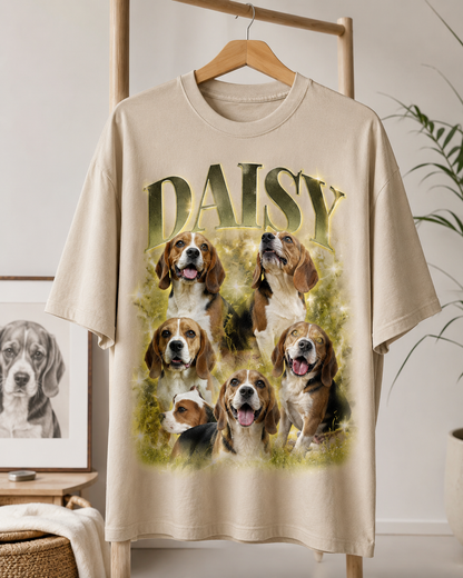 Custom Dog Photo Unisex Wash Shirt, Personalized Pet Lover T-Shirt | Dog Mom Gift THUC99