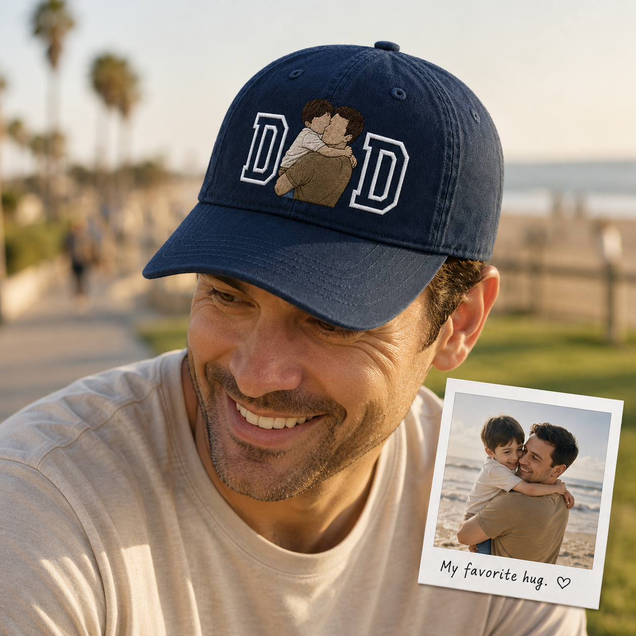 Custom Photo Dad Hat, Personalized Embroidered Cap, Dog Dad Hat, Father’s Day Gift For Dad THUC99