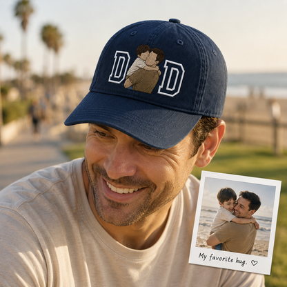 Custom Photo Dad Hat, Personalized Embroidered Cap, Dog Dad Hat, Father’s Day Gift For Dad THUC99