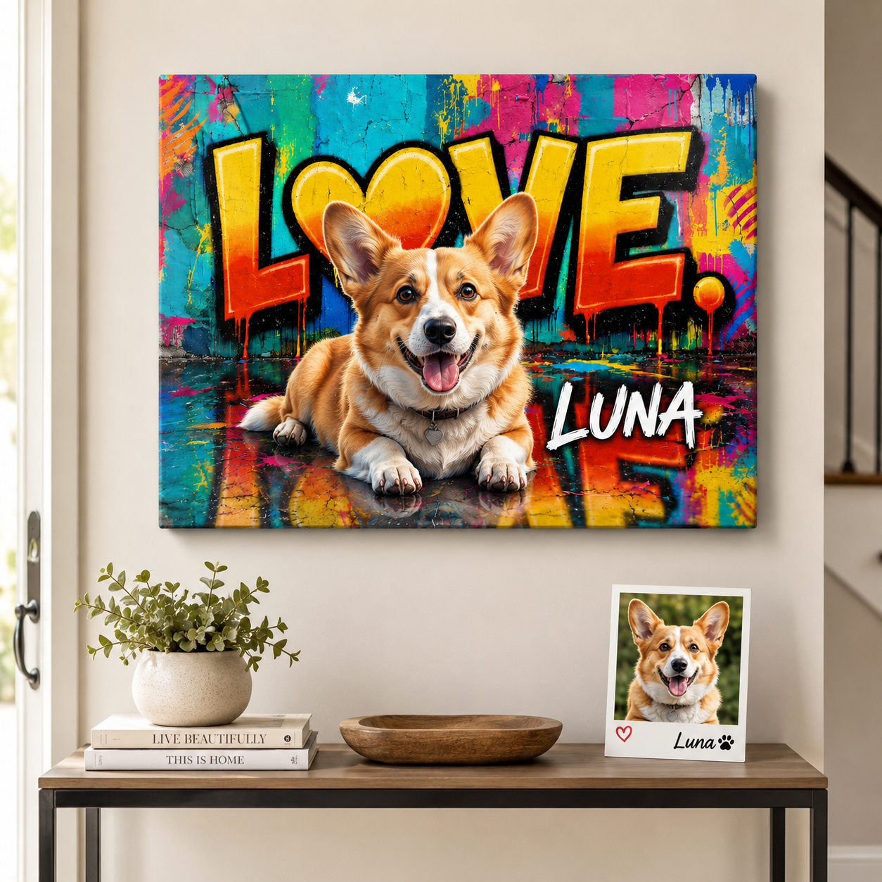 Custom Photo Dog Metal Wall Art – Personalized Pet Memorial Gift For Dog Cat Lover THUC99