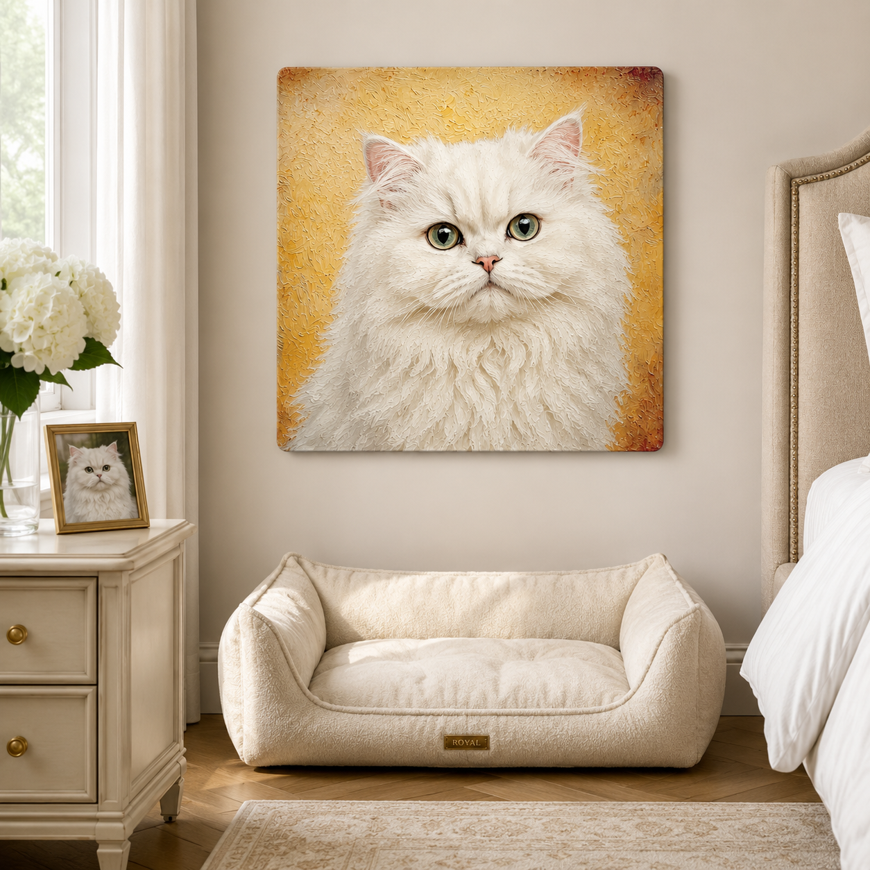 Custom Pet Portrait Metal Print – Personalized Dog Wall Art From Photo Gift For Pet Owner THUC99
