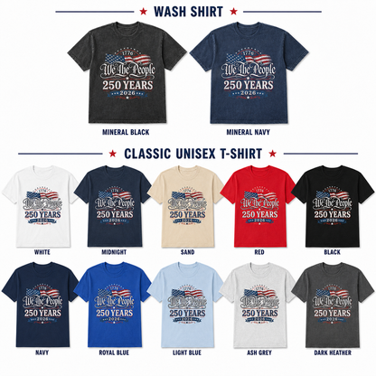 USA Semiquincentennial T-Shirt 1776–2026 America 250 Years Patriotic Tee THUC99