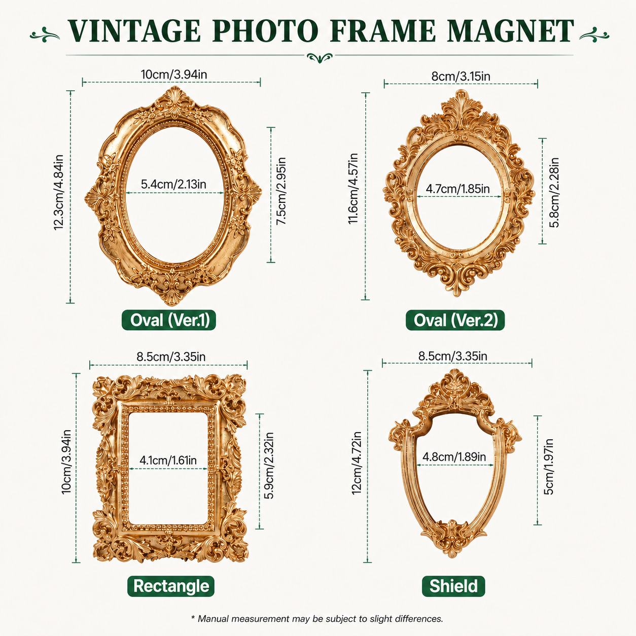 Custom Dog Photo Gold  Frame Magnet, Optional Stand Decor Gift THUC99