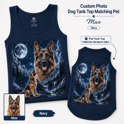 Custom Dog Tank Top and Dog Tank Top Set, Custom Photo Pet Shirt THUC99