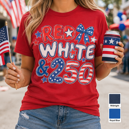 250 Years of America T-Shirt, USA Semiquincentennial Gift Tee THUC99