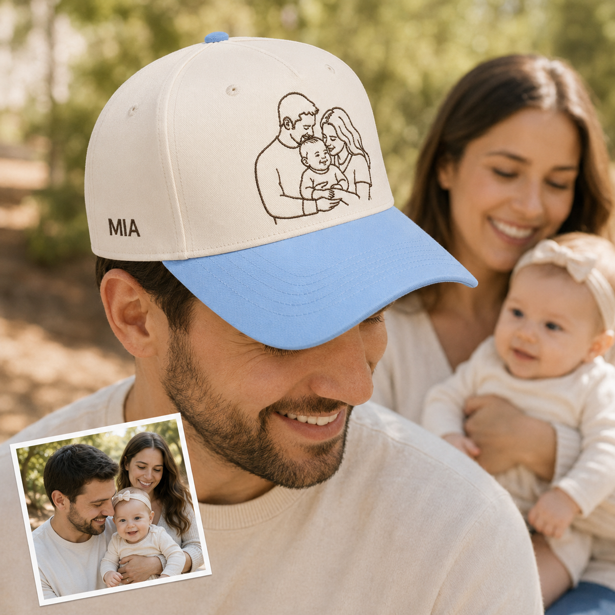 Custom Photo Dad Hat, Personalized Embroidered Cap, Custom Pet Face Hat, Dog Dad Gift, Cat Dad Gift, Father’s Day Gift For Dad THUC99