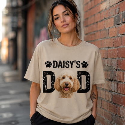 Custom Photo Dog Vintage Wash T-Shirt, Personalized Pet Lover Gift | Dog Lover Shirt THUC99