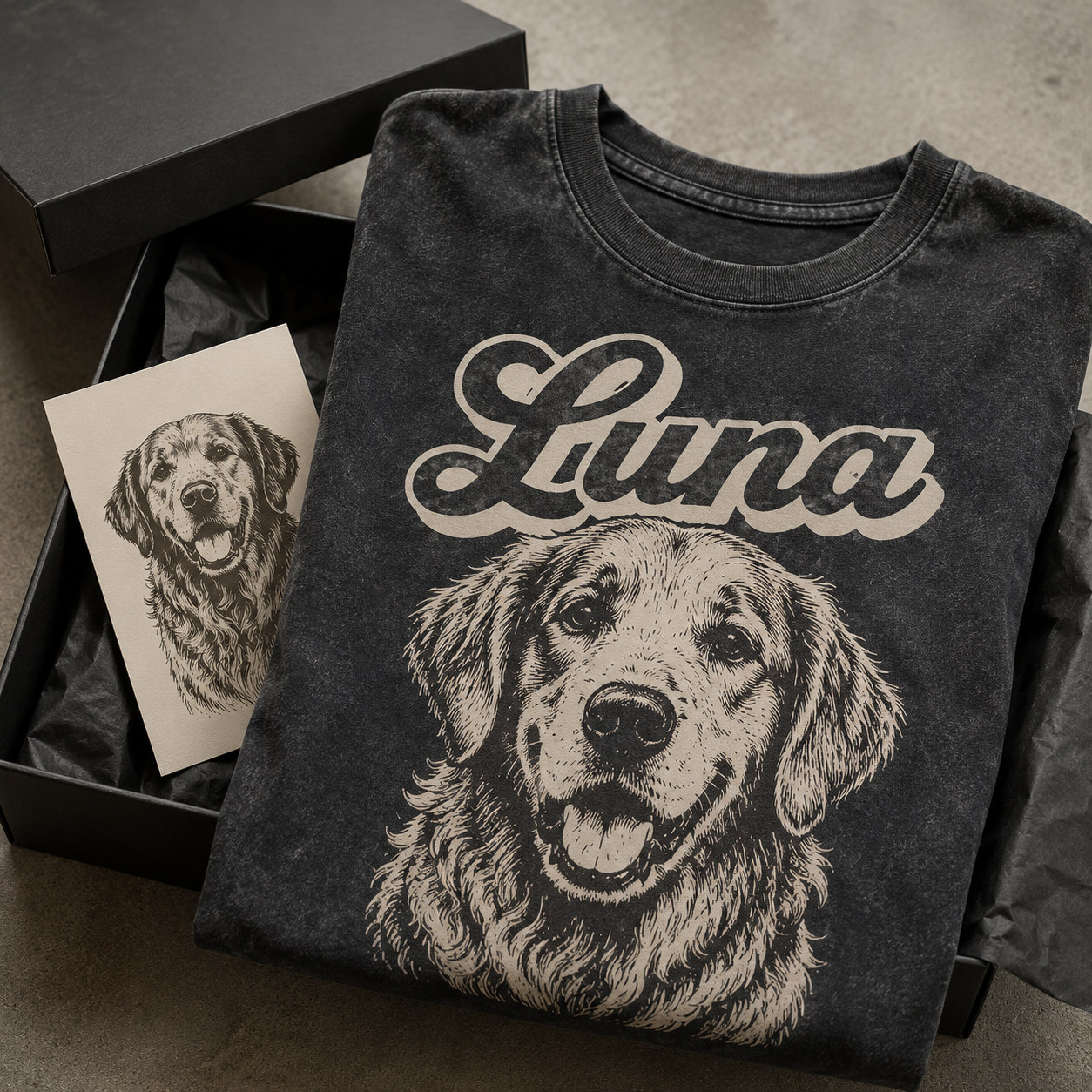 Custom Photo Dog Vintage Wash T-Shirt, Personalized Pet Lover Gift | Dog Lover Shirt THUC99