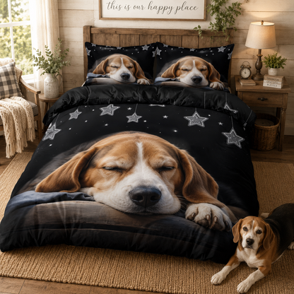 Custom Dog Bed Sheet Set, Personalized Pet Photo Bedding For Dog Dad THUC99