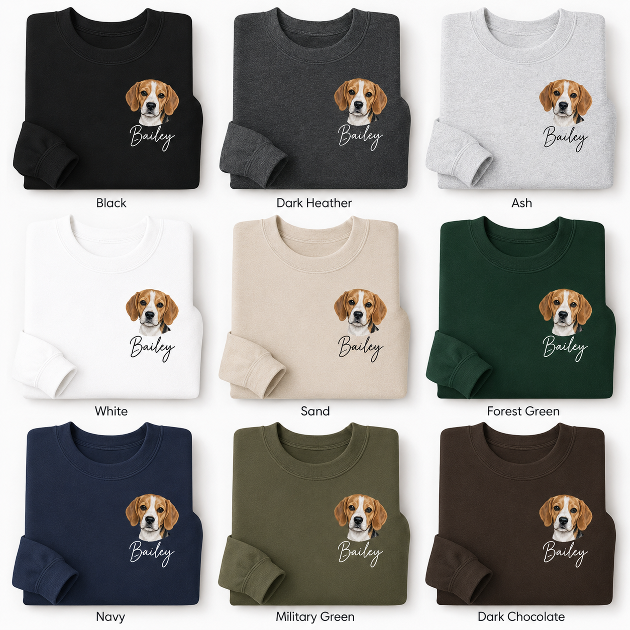 Personalized Puppy Photo Hoodie Custom Dog Face Sweatshirt Cozy Pet Lover Gift THUC99