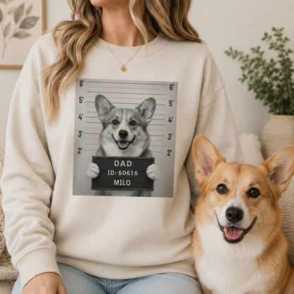 Custom Dog Photo Sweatshirt Personalized Pet Face Hoodie Anniversary Gift for Dog Owners THUC99