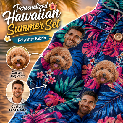 Personalized Hawaiian Shirt With Custom Dog Photo, Pet Parent Summer Gift THUC99