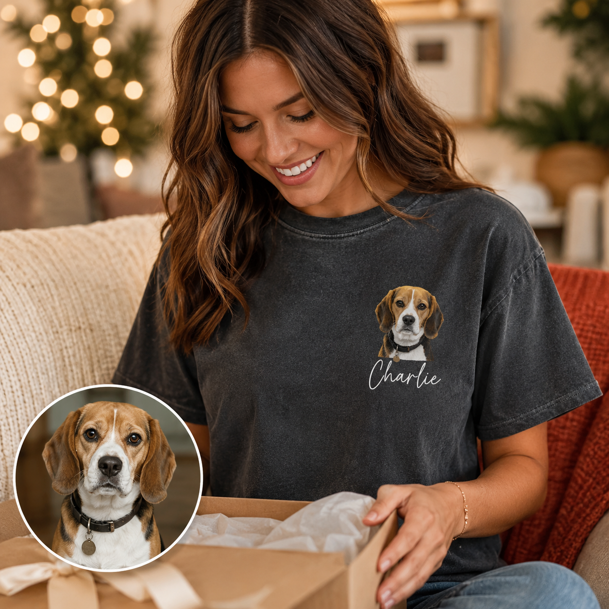 Custom Photo Dog Wash Shirt, Personalized Dog Lover T-Shirt | Dog Memorial Gift THUC99