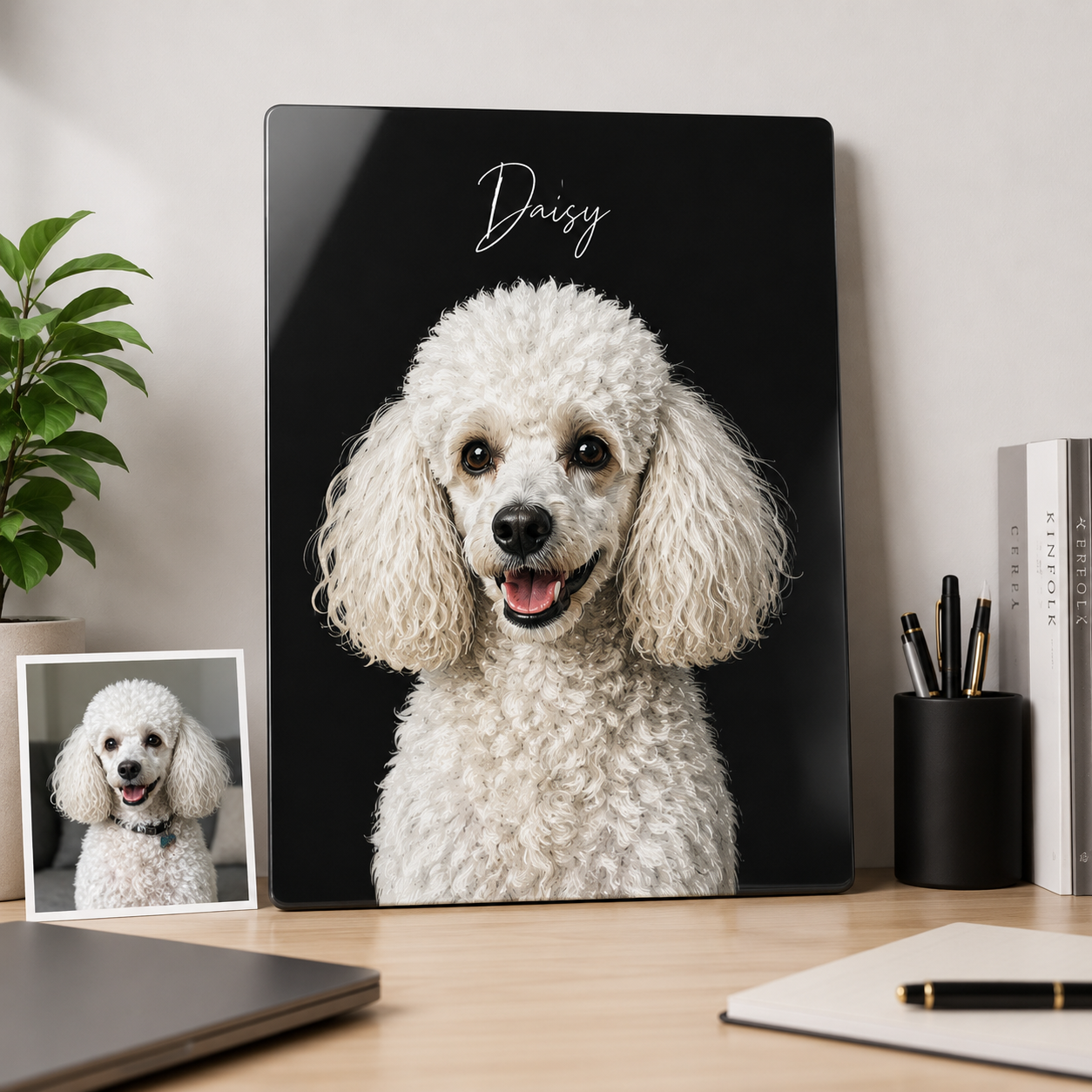 Personalized Dog Metal Wall Art – Custom Pet Portrait From Photo Gift For Dog Mom THUC99