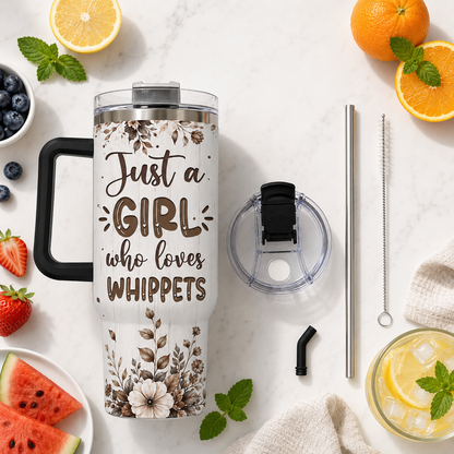 Custom Photo Dog 40oz Tumbler – Personalized Dog Picture Travel Cup for Pet Lovers THUC99