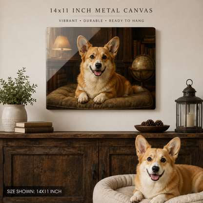 Custom Dog Portrait Metal Wall Art – Personalized Photo Pet Print Gift For Pet Lover THUC99