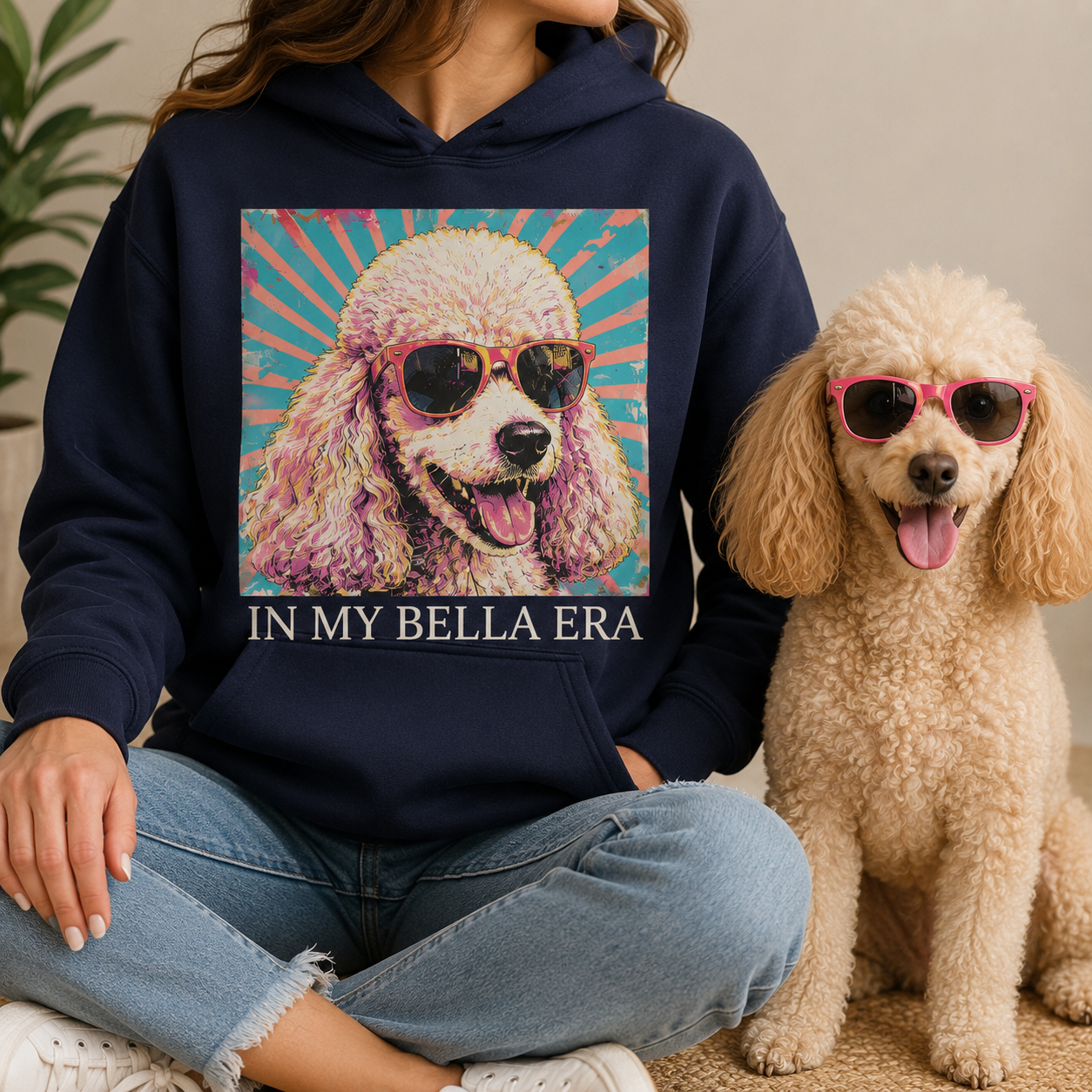 Custom Dog Face Sweatshirt Personalized Puppy Photo Hoodie Funny Gift for Pet Lovers THUC99