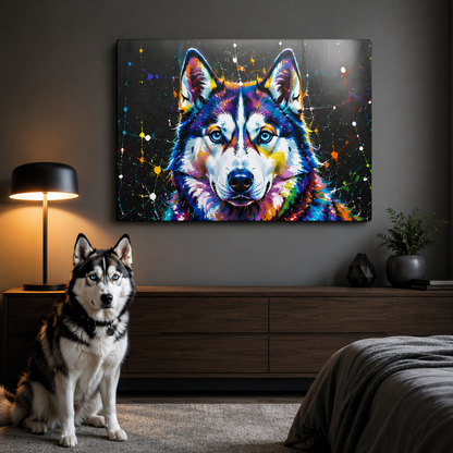 Custom Pet Metal Print – Personalized Dog Portrait Wall Decor Gift For Animal Lover THUC99