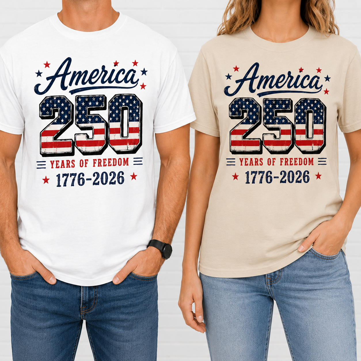 USA 250th Birthday T-Shirt 1776–2026 Patriotic Freedom Shirt THUC99