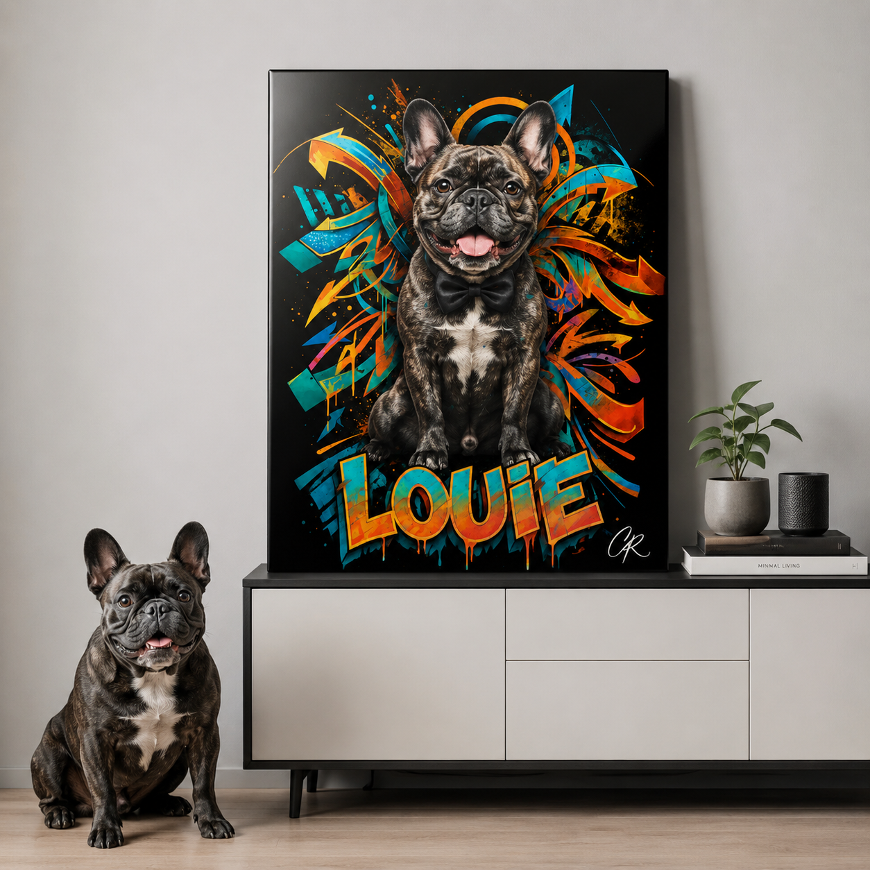 Personalized Pet Metal Wall Art – Custom Dog Portrait Print Gift For Dog Cat Lover THUC99