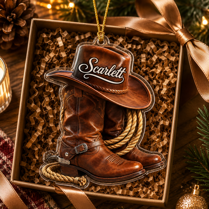 Personalized Boost Western Cowgirl Acrylic