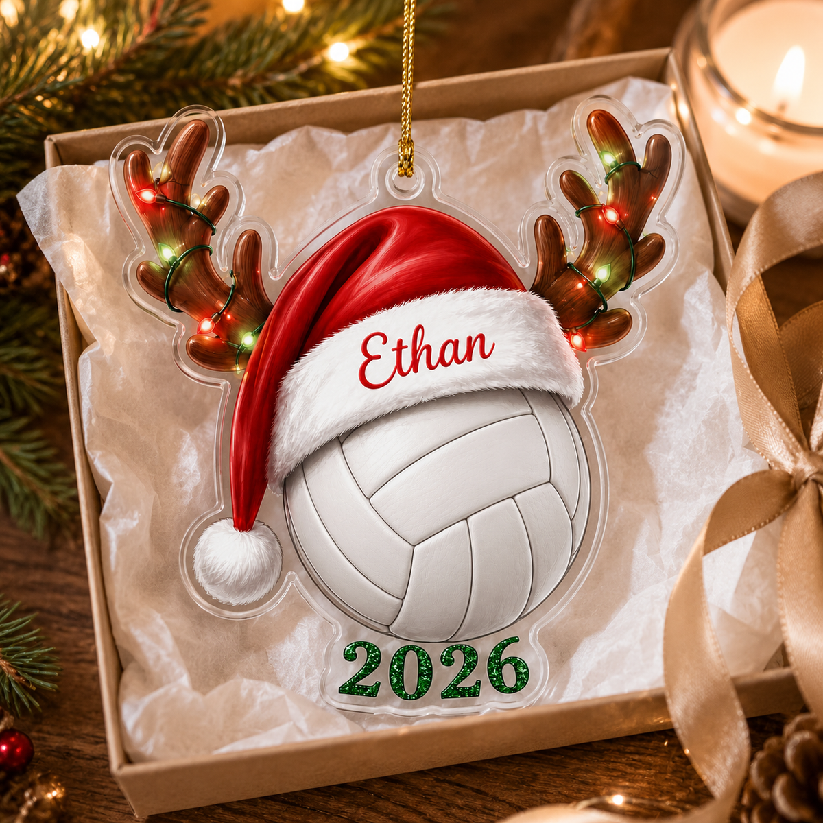 Christmas Sports 2026 Volleyball Acrylic