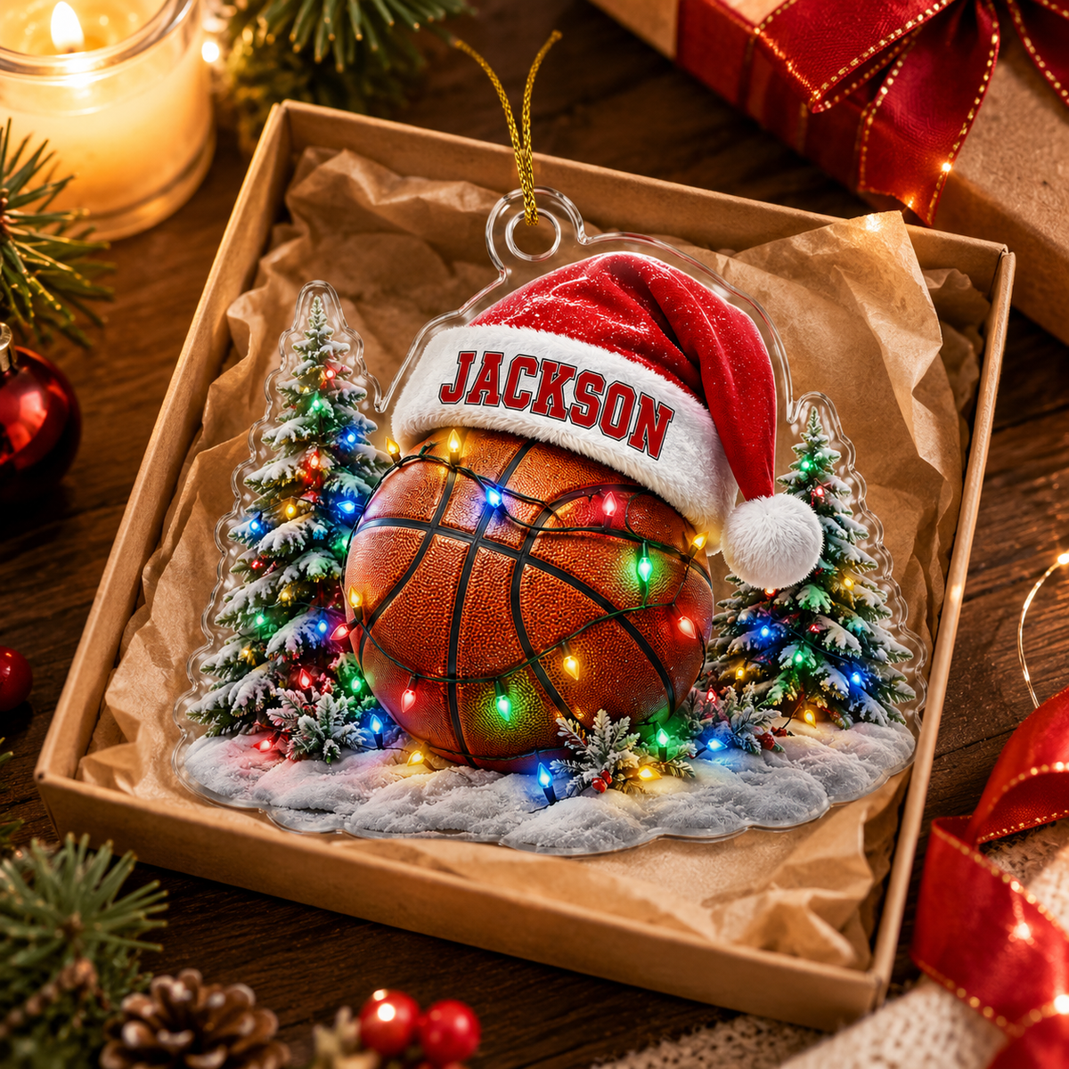 Custom Sports Christmas Acrylic - Baseball