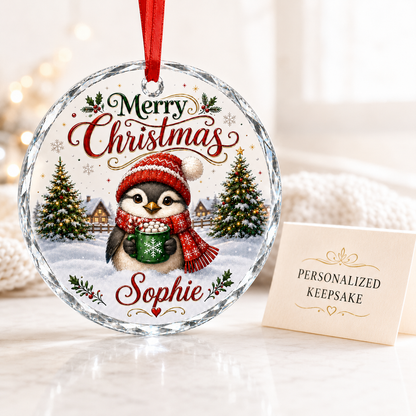 Christmas Glass Animal Bird