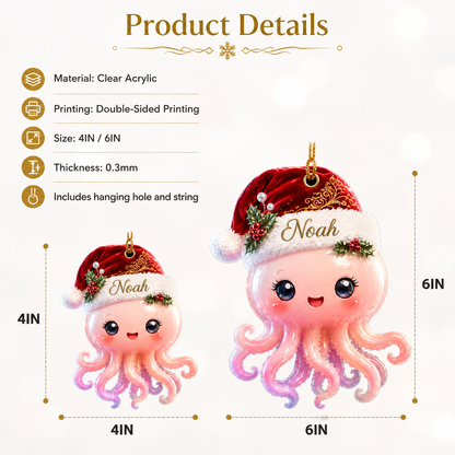 Animal With Santa Hat Octopus