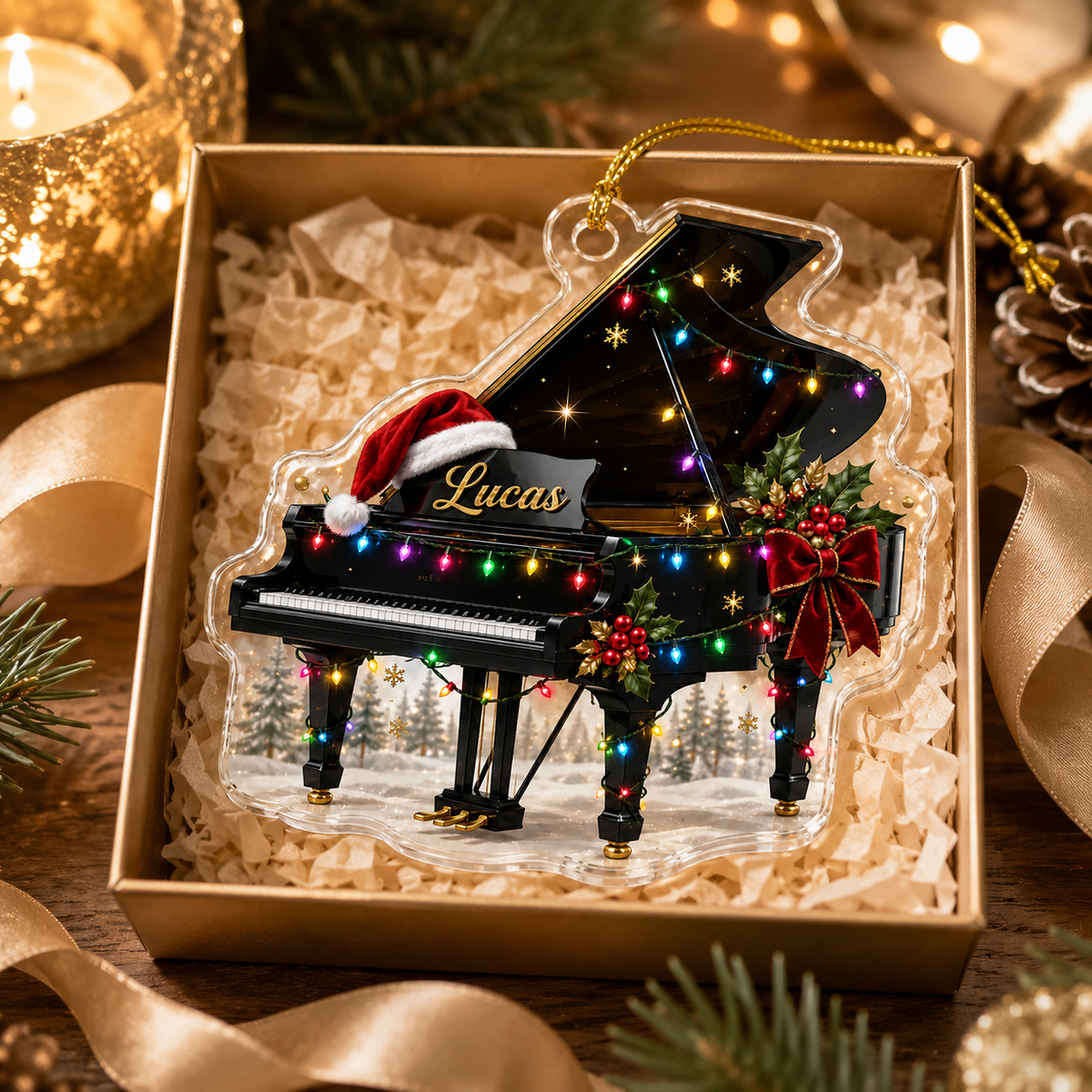 Piano Custome Name Acrylic Style 7