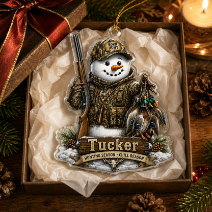 Personalized Hunting Frosty Duck Hunter Acrylic