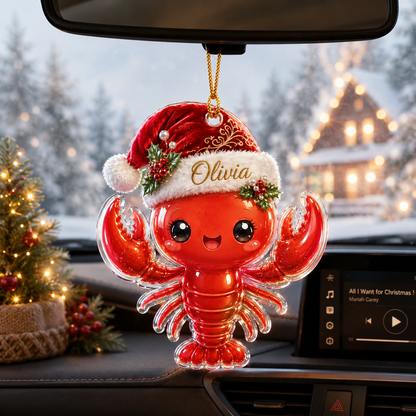 Animal With Santa Hat Lobster