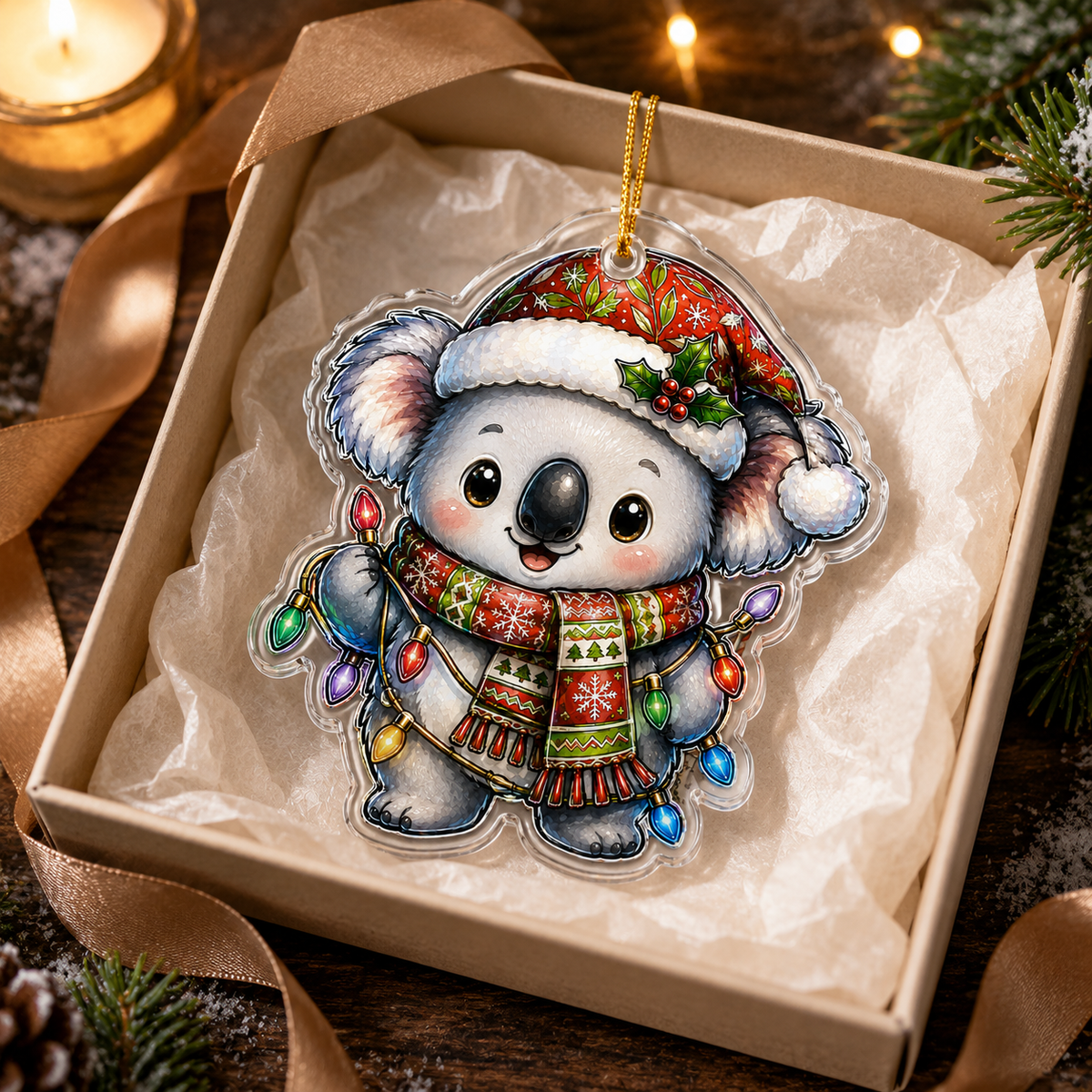 Animal With Christmas Led Koala