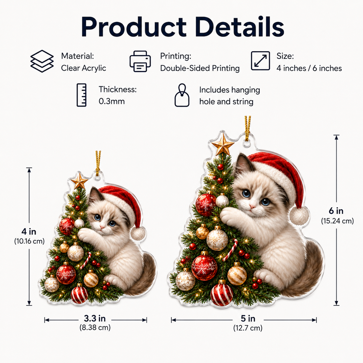 Cat With Christmas Tree Ragdoll