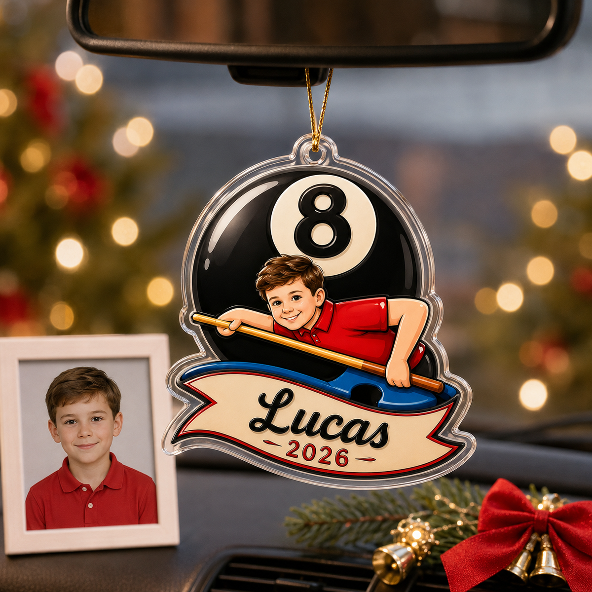 Custom Name Billiards 8 Ball Champion Acrylic