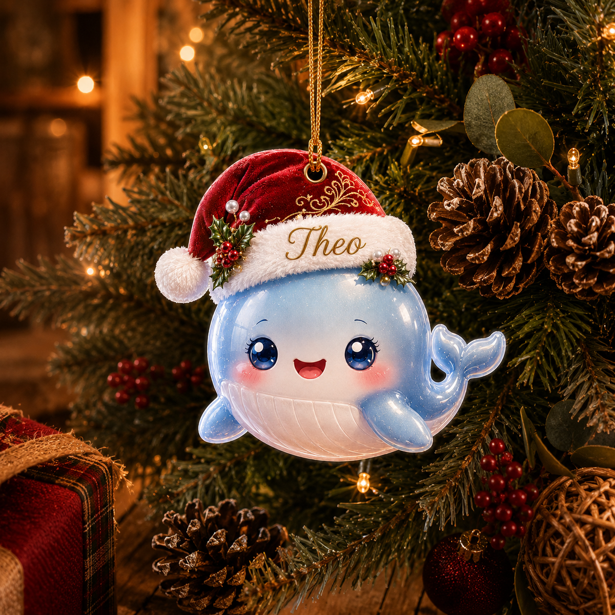 Animal With Santa Hat Whale