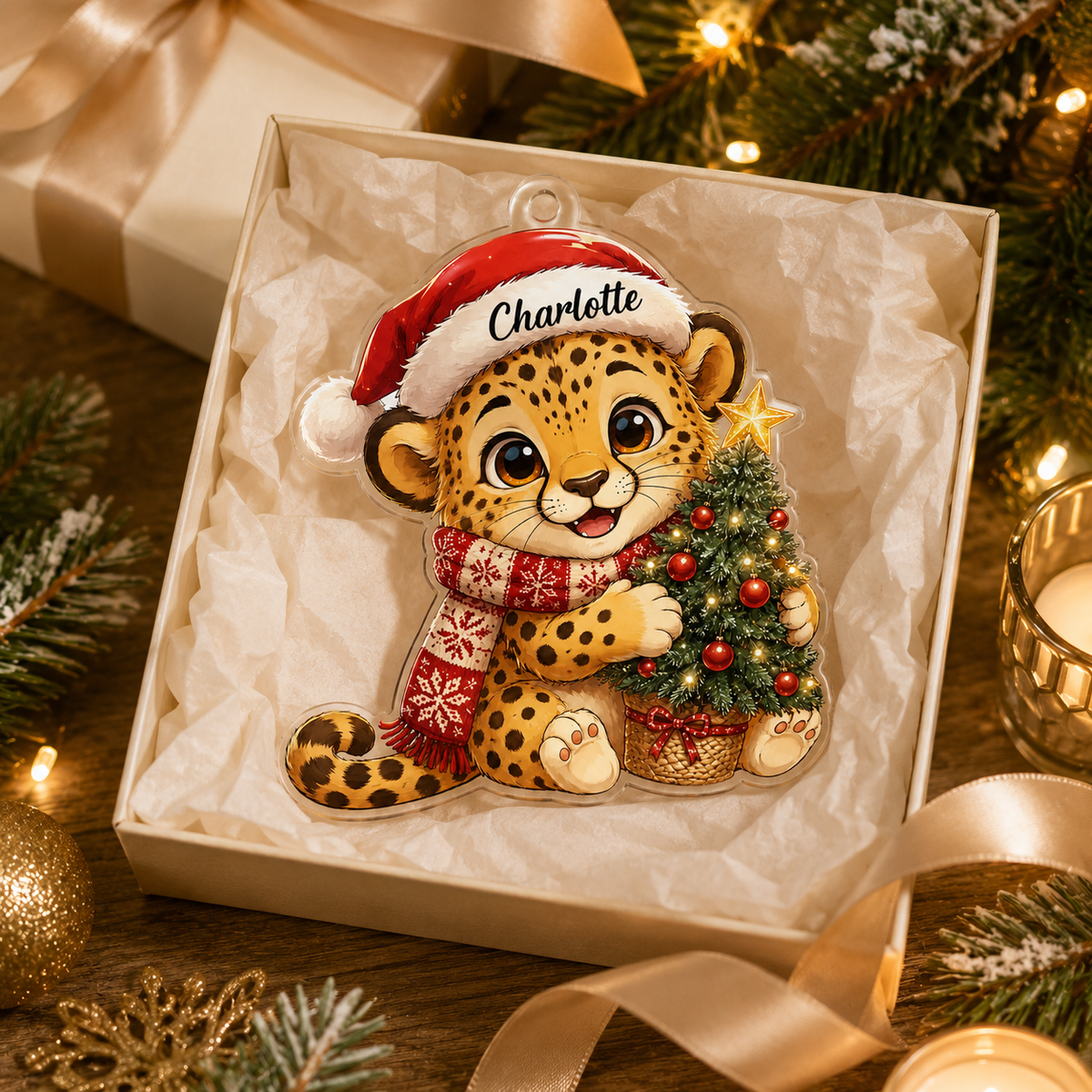 Animal Christmas Cheetah