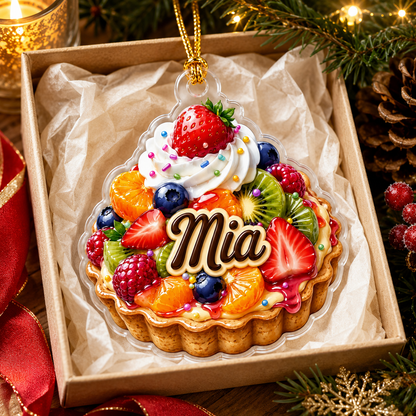 Custom Dessert Fruit Tart Acrylic
