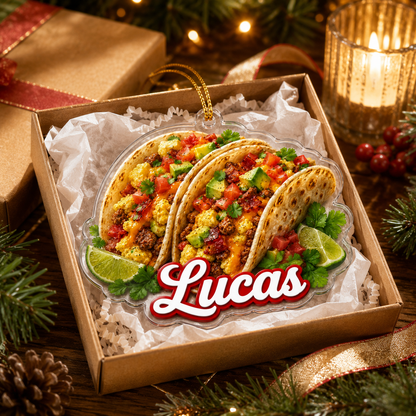 Breakfast Custom Name Tacos Acrylic